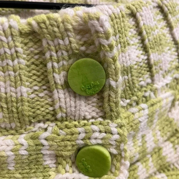 Cults Gaia Maressa Kiwi green off shoulder Bratz sweater M - Picture 9 of 12